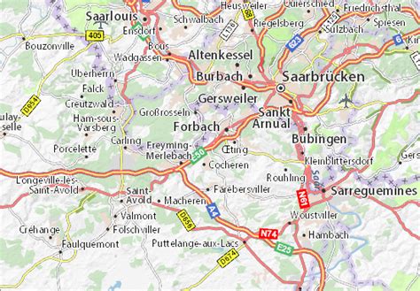 MICHELIN Morsbach map - ViaMichelin