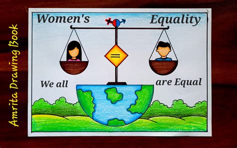 Women's Equality Day Drawing | Women Equality poster drawing easy ...