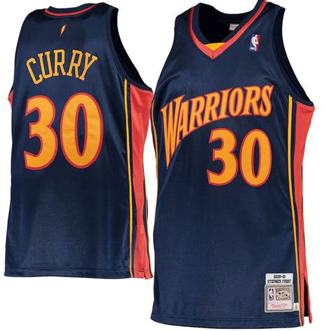 Mitchell & Ness Stephen Curry Golden State Warriors Navy 2009-10 ...