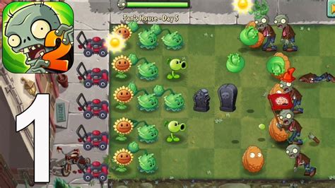 Plants vs. Zombies 2 - Gameplay Walkthrough Part 1 - Tutorial(iOS, Android) - YouTube