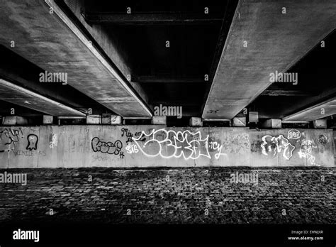 Graffiti under a bridge hi-res stock photography and images - Alamy