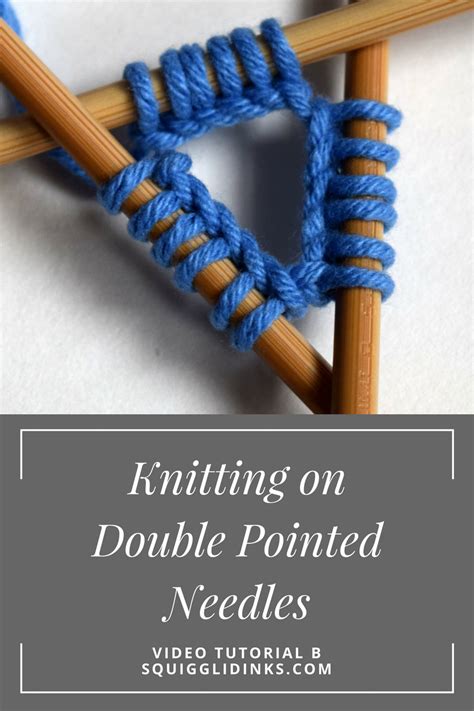 How to Knit on Double-Pointed Needles (dpn) | Miniature knitting ...