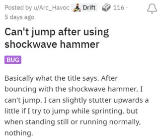 Fortnite Shockwave Hammer overpowered; jumping bug addressed