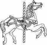 horse carousel coloring Page 522832 sketch template