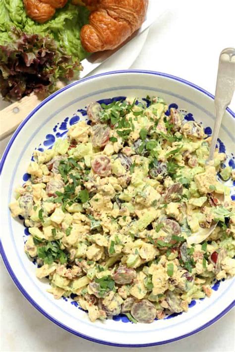 Curried Chicken Salad with Grapes and Pecans - The Harvest Kitchen