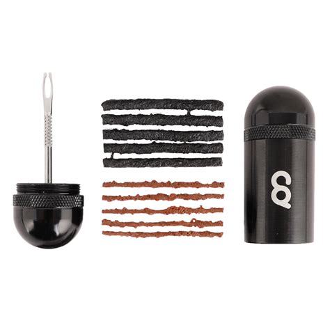 CyclingDeal Tubeless MTB Road Bike Tire Repair Kit - Bicycle Mountain Tire Plug Kit-Aluminium | CD