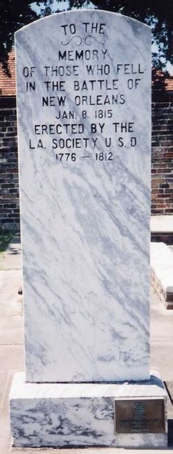 Battle of New Orleans Monument (1815-1815) - Find a Grave Memorial