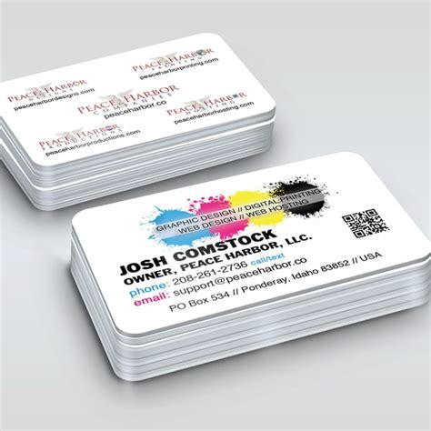 Rounded Corner Business Cards | Peace Harbor Printing