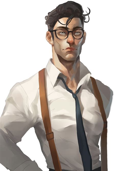 ArtStation - 2d art of handsome man