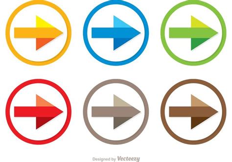 Colorful Next Step Arrow Icon Vectors - Download Free Vector Art, Stock Graphics & Images