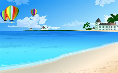 Cartoon Beach Background