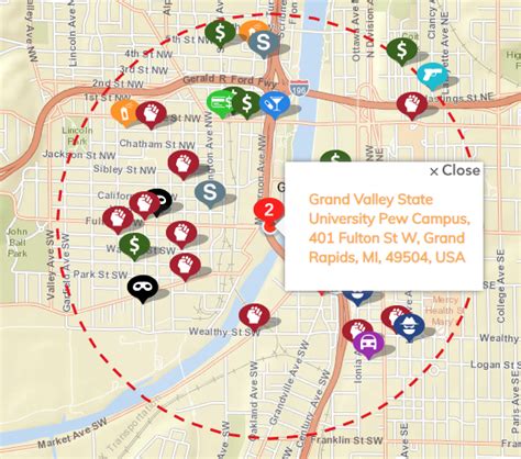 Gvsu Downtown Campus Map – Map Vector