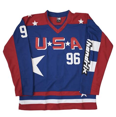 Charlie Conway Team USA D2 Mighty Ducks 2 Hockey Jersey Red Blue ...