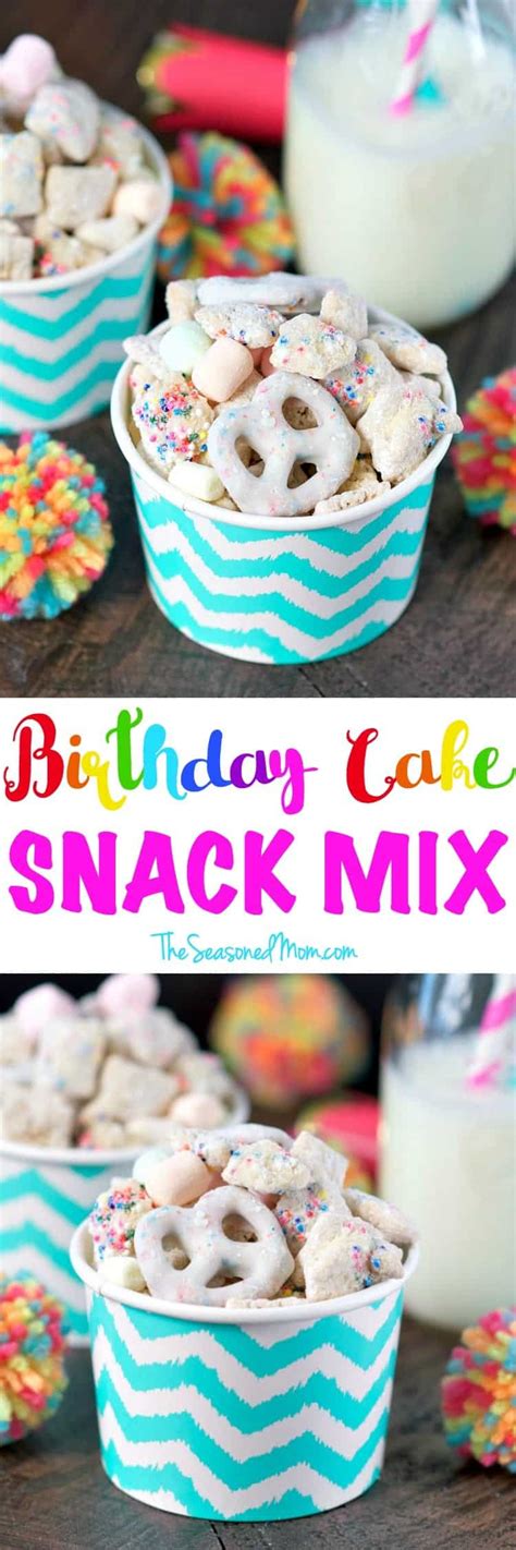 Birthday Cake Snack Mix - The Seasoned Mom