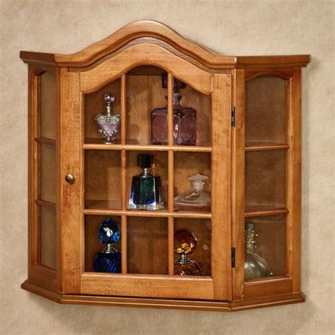 Ayden Wooden Wall Curio Cabinet