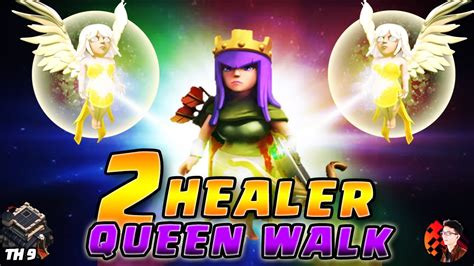 QUEEN WALK 2 HEALER! - CoC Indonesia - YouTube