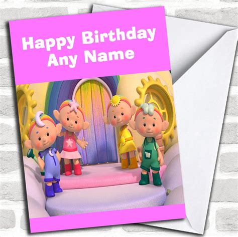 Alphablocks Personalized Birthday Card - Red Heart Print