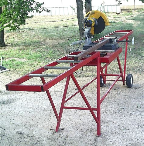 Chop Saw Roller Table, by K. Dahl | Welding projects, Welding table, Metal working