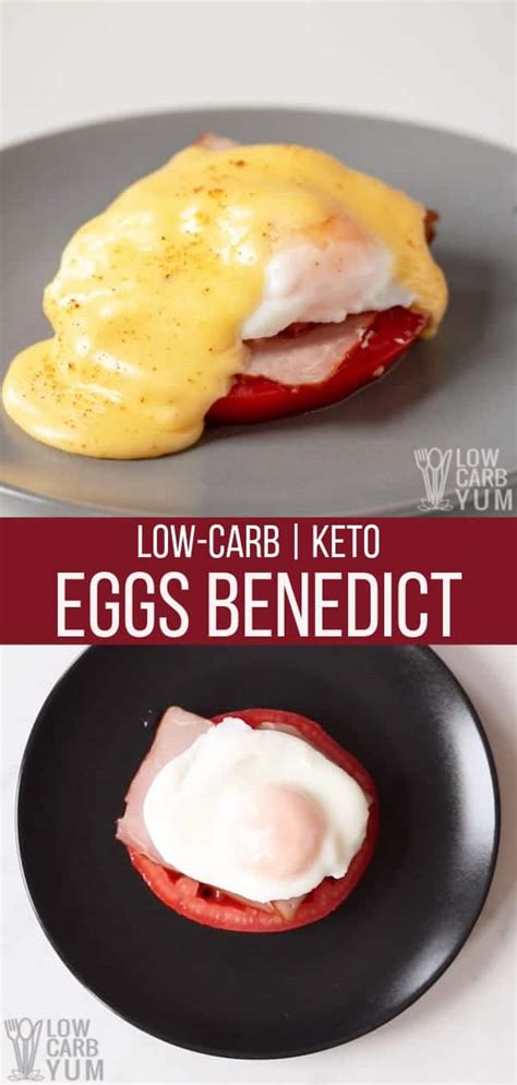 Keto Eggs Benedict Recipe with a Minute Muffin - Low Carb Yum