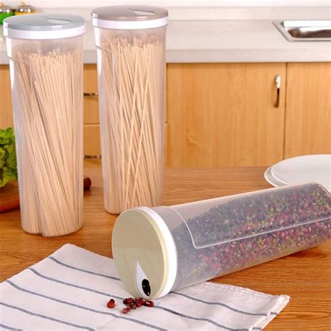 Multifunction Cylinder Shaped Noodles Container Spaghetti Canister ...