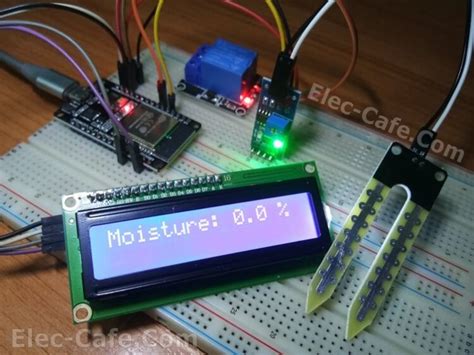 ESP32 Auto Control Pump using Soil Moisture Sensor With LCD ...