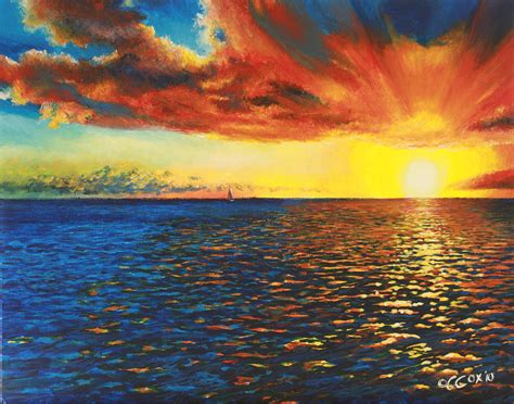 Painted Horizon Painting by Christopher Cox - Fine Art America