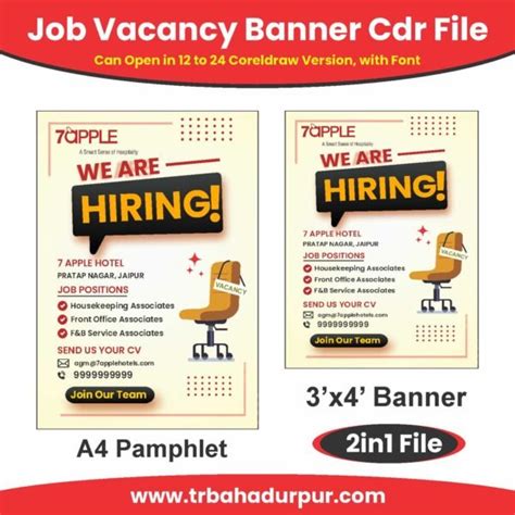 Job Vacancy Banner Cdr File