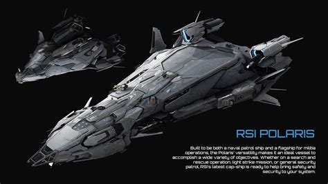 I made a wallpaper for my fav ship - RSI Polaris : starcitizen