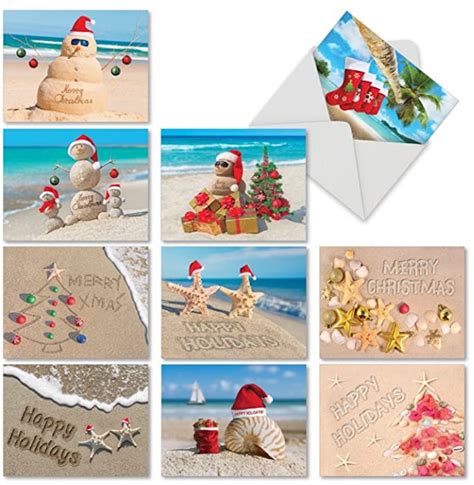 Beach Christmas Cards ~ if you can’t get your friends to the beach this Christmas, send the ...