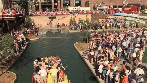 Downtown OKC Bricktown canal, water taxi: Through the years