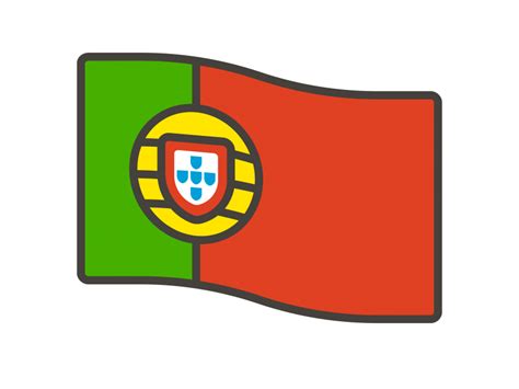 Portugal Flag Emoji PNG Transparent Emoji - Freepngdesign.com