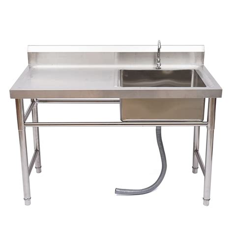 Buy Free Standing Stainless-Steel Single Sink,Commercial Restaurant ...