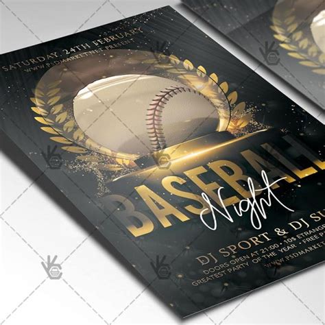 Download Baseball Flyer - PSD Template | PSDmarket