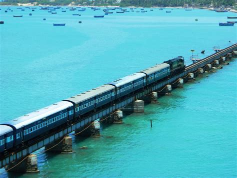 Train crossing Pamban Bridge - India Travel Forum | IndiaMike.com