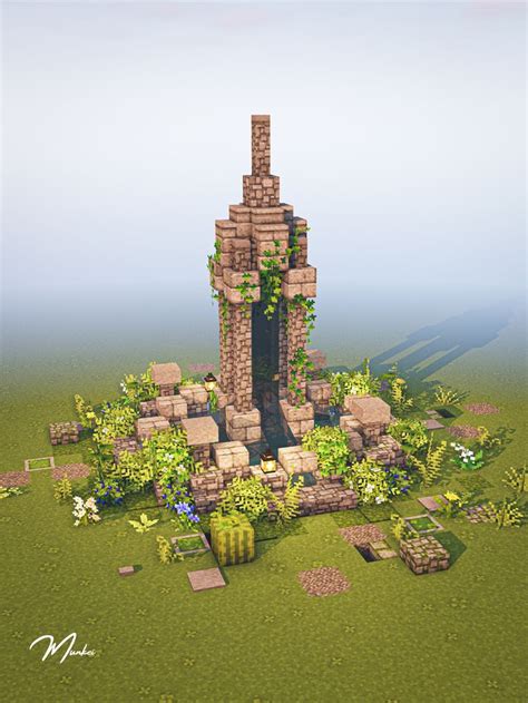 Monument Fountain Design 🌼 | Minecraft fountain, Minecraft blueprints ...