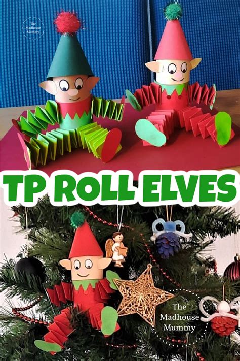 Tp roll Santa's elf craft for kids | Christmas cards kids, Fun christmas crafts, Elf crafts