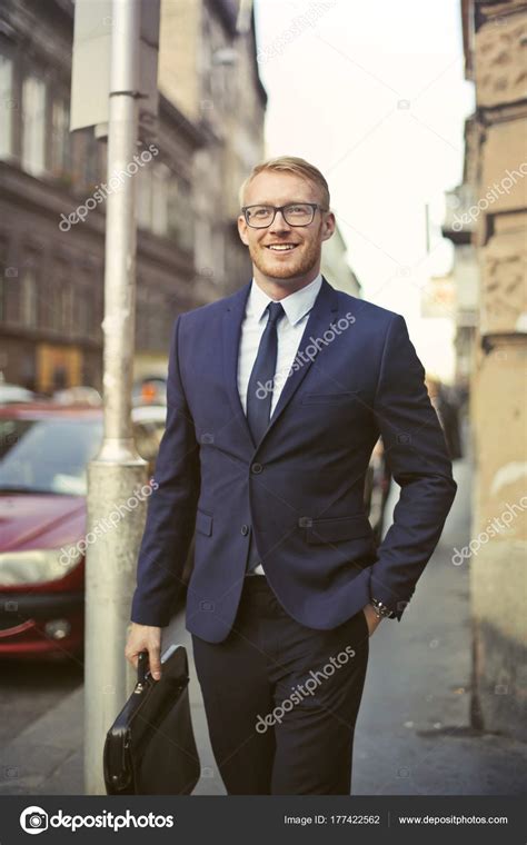 Businessman Walking City Street Stock Photo by ©olly18 177422562