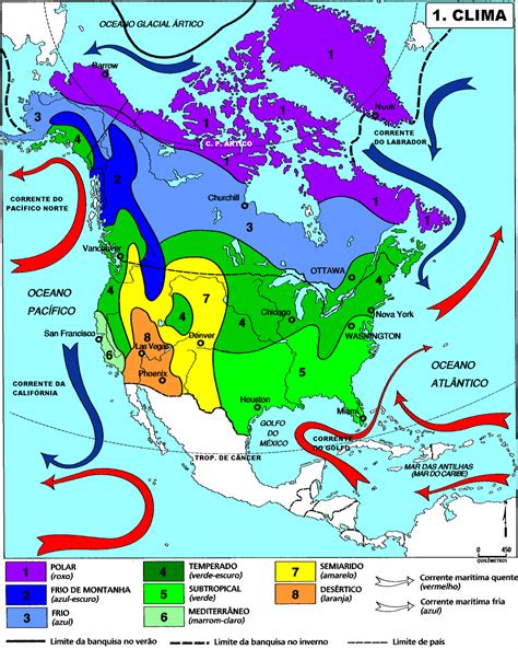 Geografia Fundamental: AMÉRICA ANGLO-SAXONICA – CLIMA