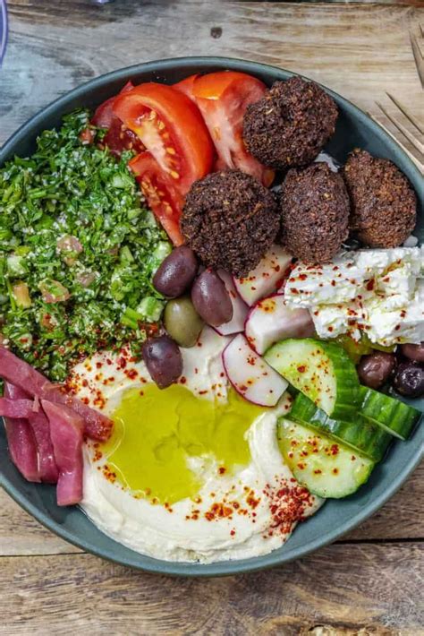 Easy Loaded Mediterranean Falafel Bowl | The Mediterranean Dish