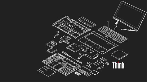 Exploded ThinkPad T540p/W540/W541 wallpaper : thinkpad