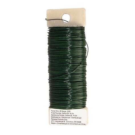 Panacea™ Green Floral Wire, 26 Gauge