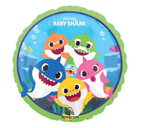 Baby Shark Standard Balloon – Inflated