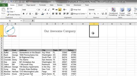 How to Design and Format an Excel Spreadsheet - YouTube