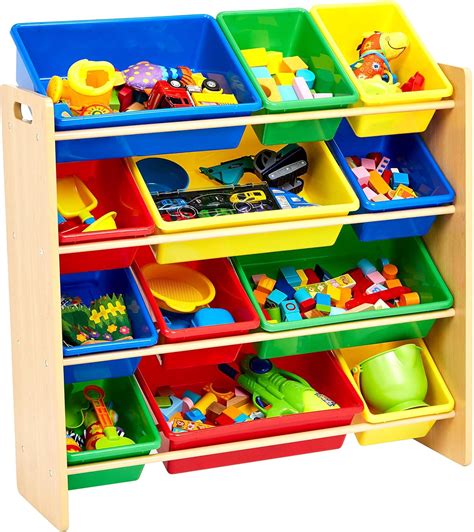 Book And Toy Organizer Amazon : Wooden Book Box With Storage Tray Dimensions H X W X D 57 5 Cm X ...