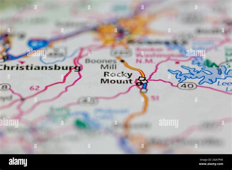 Map of rocky mount virginia hi-res stock photography and images - Alamy