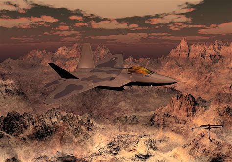 F-22 Raptor Digital Art by Steven Palmer | Pixels