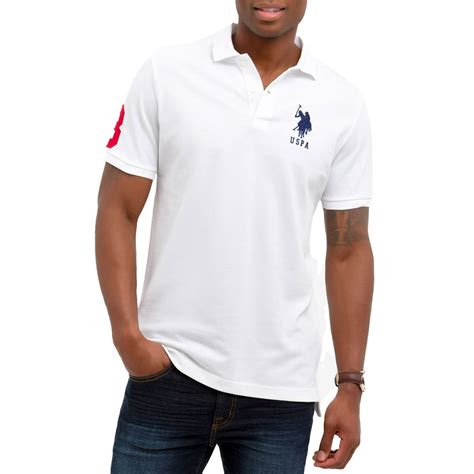 U.S. Polo Assn. - U.s. Polo Assn. Mens Pique Polo T-Shirt - Walmart.com ...