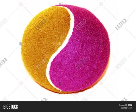 Tennis Ball (Yellow & Pink) Image & Photo | Bigstock