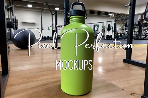 Gym Water Bottle Sticker Mockup, Athletic Water Bottle Decal, Printify Stickers, Vinyl Sticker ...