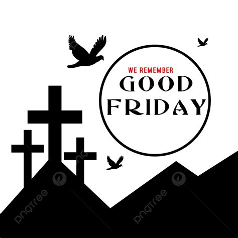 Good Friday White Transparent, Good Friday Typography And Stunning Design Vector With ...